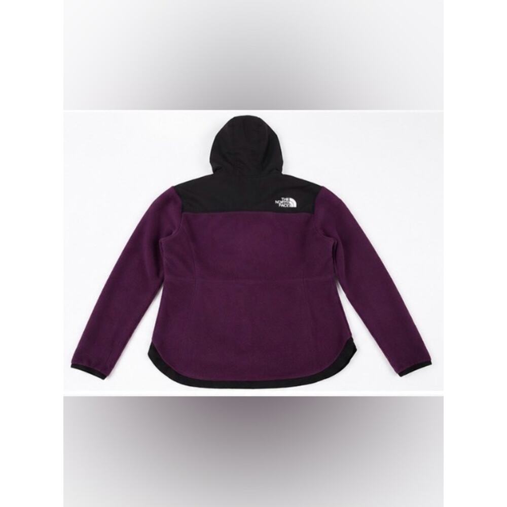 The North Face Polartec Hooded Fleece Jacket Black Purple Women’s XS - Picture 3 of 7